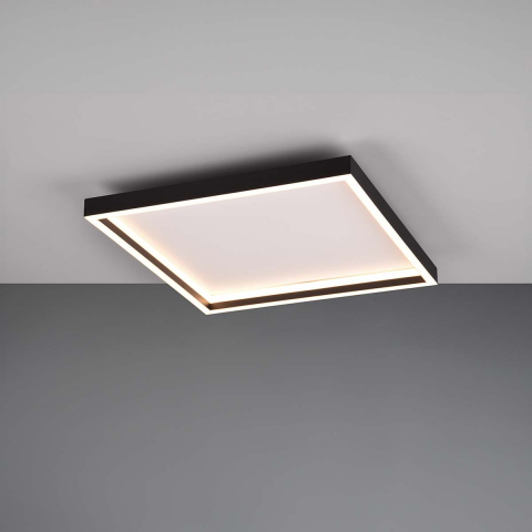 Wohnzimmerbeleuchtung, Studiobeleuchtung, Schlafzimmerbeleuchtung, Hotelbeleuchtung, Restaurantbeleuchtung, Küchenbeleuchtung, Flurbeleuchtung LED Deckenleuchte, Wandleuchte, Flach, Quadratisch, Schwarz, 35 cm x 35 cm