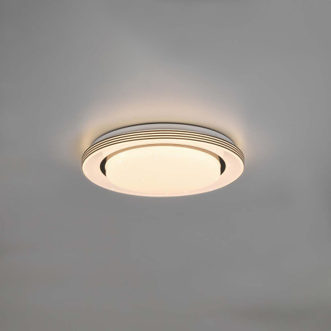 Schlafzimmerbeleuchtung, LED Deckenleuchte, Wandleuchte, Sterneneffekt, Fernbedienung, Dimmer, Farbwechsler, 38 cm Ø, Hotelzimmerbeleuchtung, Wohnzimmerbeleuchtung, Gästehausbeleuchtung, Restaurantbeleuchtung, Flurbeleuchtung
