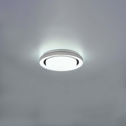 LED Deckenleuchte, Dimmer, Farbwechsler, Nachtlicht, Sterneneffekt, 27 cm Ø, Hotelzimmerbeleuchtung, Flurbeleuchtung, Dielenbeleuchtung, Innenraumbeleuchtung, Wohnraumleuchte, IP20