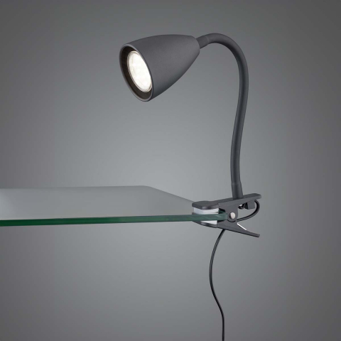 Bettbeleuchtung, Klemmleuchte, Schwarz, Flexhals, Schnurschalter, 20 cm Höhe, Nachttischleuchte, Schlafzimmerleuchte, Leseleuchte, Bastelleuchte, Kosmetiktischlampe, Nachttischleuchte, Sideboardbeleuchtung, Innenraumbeleuchtung, Wohnraumbeleuchtung, IP20