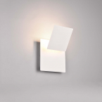 LED Wandleuchte, Weiss, Indirektes Licht, Schwenkbar, 18 cm Höhe, Schlafzimmerbeleuchtung, Hotelleuchte, Cafébeleuchtung, Restaurantwandleuchte, Praxis Wandleuchte, Theaterwandlampe, Opernwandleuchte, Museumswandlampe, Bettleuchte, Wohnraumbeleuchtung, Innenraumbeleuchtung, IP20