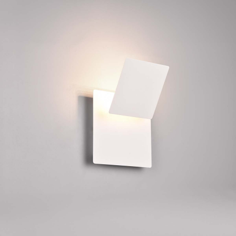 LED Wandleuchte, Weiss, Indirektes Licht, Schwenkbar, 18 cm Höhe, Schlafzimmerbeleuchtung, Hotelleuchte, Cafébeleuchtung, Restaurantwandleuchte, Praxis Wandleuchte, Theaterwandlampe, Opernwandleuchte, Museumswandlampe, Bettleuchte, Wohnraumbeleuchtung, Innenraumbeleuchtung, IP20