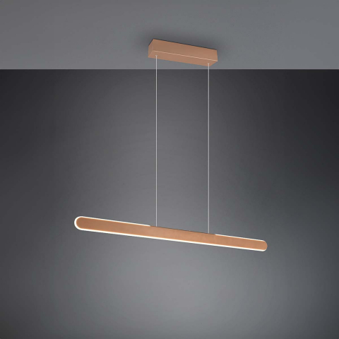 LED Pendelleuchte, Coffee, Farbwechsler, Touch Dimmer, Lift me, 100 cm x 8 cm, Küchenbeleuchtung, Höhenverstellbar, Esszimmer Pendelleuchte, Büro Hängeleuchte, Tresenbeleuchtung, Thekenleuchte, Hotel Pendelleuchte, Innenraumbeleuchtung, Wohnraumbeleuchtung, IP20