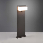 Gartentorbeleuchtung LED Außen Wegeleuchte, Bewegungssensor, Anthrazit, Weiß, IP54, 80 cm Höhe, Gartenwegbeleuchtung, Außen Stehleuchte, Weglampe, Einfahrtsleuchte, Hofwegbeleuchtung, Gartenlicht, Outdoorbeleuchtung