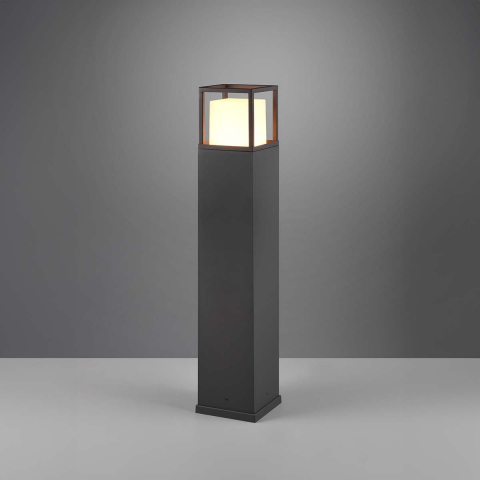 Aussen Stehleuchte, Wegbeleuchtung LED Wegeleuchte, Stehleuchte, Pfosten, Farbwechsler, Anthrazit, IP54, 80 cm Höhe, Einfahrtsbeleuchtung, Wegbeleuchtung, Outdoorleuchte