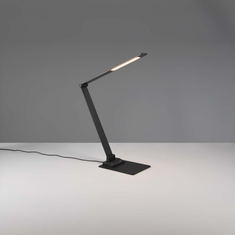 LED Tischleuchte, Farbwechsler, Dimmer, USB, USB-C, Memory-Funktion, 71 cm Höhe, Bürobeleuchtung, Schreibtischleuchte, Nachttischleuchte, Büro Tischlampe, Officeleuchte, Tischleuchte, Innenraumbeleuchtung, Wohnraumbeleuchtung, IP20