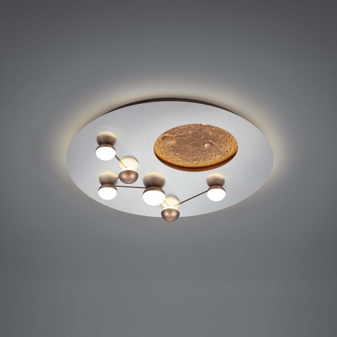 Wohnzimmerbeleuchtung LED Deckenleuchte, Sternenbild, 3D, Switch Dimmer, Dip Switch, 50 cm Ø, Schlafzimmerleuchte, Praxis Deckenleuchte, Wartezimmer Deckenlicht, Restaurant Deckenbeleuchtung, Flurbeleuchtung, Innenraumbeleuchtung, Wohnraumbeleuchtung, IP20
