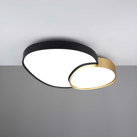 Boutiquebeleuchtung LED Deckenleuchte, Fernbedienung, Dimmer, Farbwechsler, Nachtlicht, 77 cm x 63 cm, Hotel Deckenleuchte, Restaurant Deckenlicht, Flurbeleuchtung, Esszimmerleuchte, Wartezimmerbeleuchtung, Kückenlicht, Wohnzimmerleuchte, Innenraumbeleuchtung, Wohnraumbeleuchtung, IP20