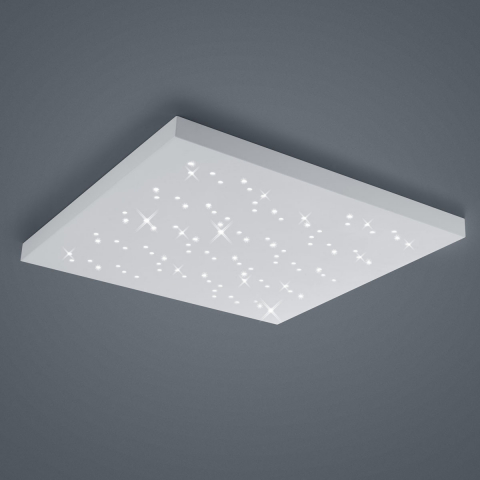 LED Deckenleuchte, Sternenhimmel, Quadrat, Dimmer, Farbwechsler, 75 cm x 75 cm, Loftbeleuchtung, Wohnzimmerleuchte, Schlafzimmerbeleuchtung, Flurbeleuchtung, Hotel Deckenlicht, Restaurant Deckenbeleuchtung, Caféleuchte, Innenraumbeleuchtung, Wohnraumleuchte, IP20