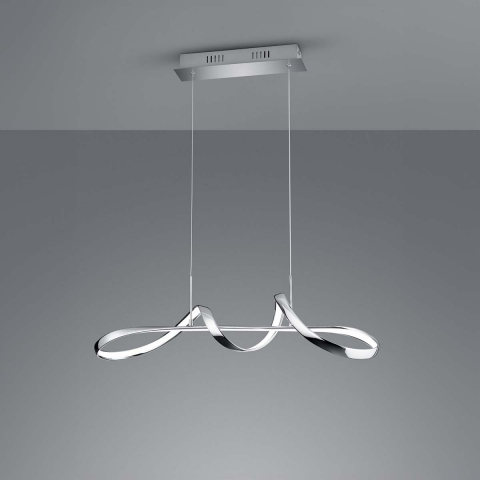 LED Pendelleuchte, Höhe verstellbar, Switch Dimmer, 4000 Kelvin, 81 cm x 46 cm, Wohnzimmerbeleuchtung, Cafébeleuchtung, Büropendellampe, Officeleuchte, Küchenhängeleuchte, Tresenleuchte, Thekenleuchte, Wartezimmerbeleuchtung, Praxislampe, Innenraumbeleuchtung, Wohnraumbeleuchtung, IP20