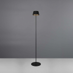 LED Aussen Stehleuchte, Schwarz, Akku, Sensordimmer, USB-C, IP44, 123 cm Höhe, Terrassenbeleuchtung, Balkonstehleuchte, Verandastehleuchte, Gartenstehleuchte, Outdoorleuchte, Campingleuchte, Mobile Leuchten, Akkuleuchte