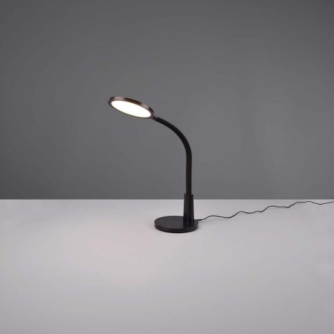 LED Tischleuchte, Touch Dimmer, Timer, Flexhals, 4000 Kelvin, 36 cm Höhe, Bürobeleuchtung, Officeleuchte, Schreibtischleuchte, Bettleuchte, Nachttischleuchte, Schlafzimmertischleuchte, Innenraumbeleuchtung, Wohnraumbeleuchtung, IP20