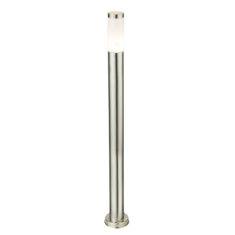 Aussen Wegeleuchte, Sockelleuchte, Poller, Edelstahl, IP44, 110 cm Höhe, Aussen Stehlampe, Outdoorleuchte, Eingangsbeleuchtung, Einfahrtsbeleuchtung, Gartenleuchte