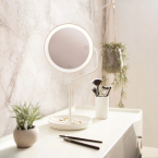 Éclairage de la chambre à coucher Villeroy & Boch Miroir cosmétique, lampe de table LED, blanc, CCT, variateur, batterie, hauteur 32 cm, lampe de table de salle de bains, éclairage de maquillage, lampe de table de maquillage, lampe de table de beauté, lampe de table de salon de beauté, éclairage intérieur, lampe de salle de bains