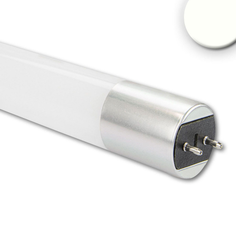 Tube LED, T8, plastique, blanc, 4000 Kelvin, longueur 60 cm, éclairage supermarché