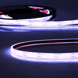 Saunabeleuchtung, Poolbeleuchtung, Gartenbeleuchtung, Hüttenbeleuchtung, Balkonbeleuchtung, Terrassenbeleuchtung, Hotelbeleuchtung, Restaurantbeleuchtung, Whirlpoolbeleuchtung LED Flexband RGB COB, 24V, IP68, Silikon, 5 m, 540 LEDs/m, bis 100 °C