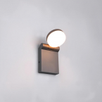 LED Außen Wandleuchte, Anthrazit, Alu Druckguss, Farbtemperatur, 10 cm x 19 cm, Gartenleuchte, Balkonwandleuchte, Terrassenwandleuchte, Caféaußenwandleuchte, Hotelaußenwandleuchte, Outdoorleuchte, Garagenleuchte