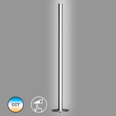 LED Stehleuchte, Dimmer, Schwarz, Farbwechsler, 140 cm Höhe, Leseleuchte, Flurbeleuchtung, Praxisstehleuchte, Wartezimmerstehleuchte, Hotelstehleuchte, Ladenleuchte, Konferenzraumbeleuchtung, Dielenstehleuchte, Schlafzimmerstehleuchte, Innenraumbeleuchtung, Wohnraumbeleuchtung, IP20