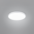 LED Deckenleuchte, Wandleuchte, Farbwechsler, Weiß, Metall, Acryl, Durchmesser 49 cm, Praxisbeleuchtung, Wartezimmerleuchte, Cafébeleuchtung, Flurdeckenleuchte, Dielenlampe, Schlafzimmerleuchte, Treppenhausbeleuchtung, Innenraumbeleuchtung, Wohnraumbeleuchtung, IP20