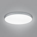 Plafonnier LED, Applique murale, Rond, Métal, Couleur Titane, Changeur de couleur, 75 cm Ø, Éclairage de bureau, Éclairage de café, Éclairage de salle d'attente, Lampe de cabinet, Plafonnier d'hôtel, Éclairage de cage d'escalier, Luminaire plat, Éclairage intérieur, Éclairage domestique, IP20