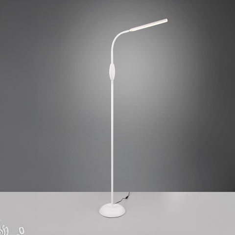 Bürobeleuchtung, Schlafzimmerbeleuchtung, Wohnzimmerbeleuchtung, Hotelbeleuchtung LED Stehleuchte, Weiss, Farbwechsler, Flexibel, Touchfunktion, 145 cm Höhe