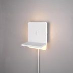 Schlafzimmerbeleuchtung, Hotelbeleuchtung, Hotelzimmerbeleuchtung, Wohnzimmerbeleuchtung, Flurbeleuchtung LED Wandleuchte, Weiß, Switch Dimmer, Induktives Laden, USB-C, Schalter, 20 cm Höhe