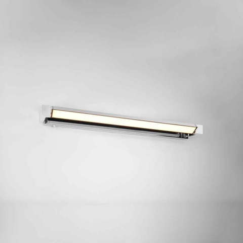 Badezimmerbeleuchtung, Gästewcbeleuchtung, WC-Beleuchtung, Gästebadbeleuchtung, LED Bad Wandleuchte, Dimmer, Farbwechsler, Schwenkbar, IP44, 80 cm x 6 cm Hotelbadbeleuchtung, Waschraumbeleuchtung