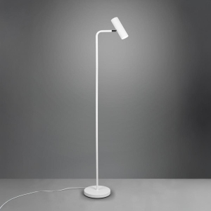 Bürobeleuchtung, Lesebeleuchtung, Schlafzimmerbeleuchtung, Hotelbeleuchtung, Suitenbeleuchtung, Wohnzimmerbeleuchtung LED Stehleuchte, Weiß, Schalter, 1 Spot, Schwenkbar, 151 cm Höhe