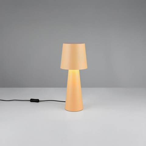 Schlafzimmerbeleuchtung, Nahttps://admin.lampen-led-shop.de/edit-product/126332/#chttischbeleuchtung, Wohnzimmerbeleuchtung, Hotelzimmerbeleuchtung, Flurbeleuchtung Tischleuchte, Schlicht, Beige, Metall, Schnurschalter, 40 cm Höhe