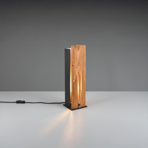Schlafzimmerbeleuchtung, Wohnzimmerbeleuchtung, Tischleuchte, Holz, Natur, Metall, Schnurschalter, 40 cm Höhe, Flurbeleuchtung, Hotelzimmerbeleuchtung, Warteraumbeleuchtung, Ferienhausbeleuchtung, Gästezimmerbeleuchtung