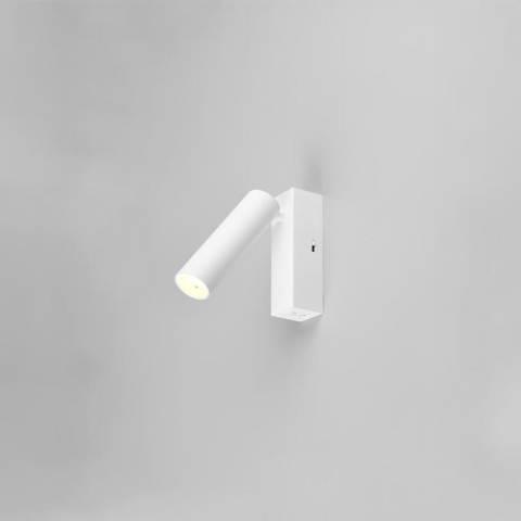 Bürobeleuchtung, Lesebeleuchtung, Wohnzimmerbeleuchtung, Schlafzimmerbeleuchtung LED Strahler, 1er, Switch Dimmer, Farbwechsler, DipSwitch, Weiß, 18 cm Höhe, Hotelzimmerbeleuchtung, Küchenbeleuchtung