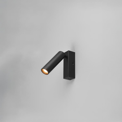 Bürobeleuchtung, Lesebeleuchtung, Schlafzimmerbeleuchtung LED Spot, 1er, Schwarz, Switch Dimmer, Farbwechsler, DipSwitch, 18 cm Höhe, Wohnzimmerbeleuchtung, Hotelzimmerbeleuchtung, Restaurantbeleuchtung, Flurbeleuchtung 