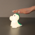 Kinderzimmerbeleuchtung, Nachttischbeleuchtung, LED Kinder Tischleuchte, Weiß, Silikon, Dimmbar, RGBW, 14 cm Höhe, Schlafzimmerbeleuchtung, Dekobeleuchtung