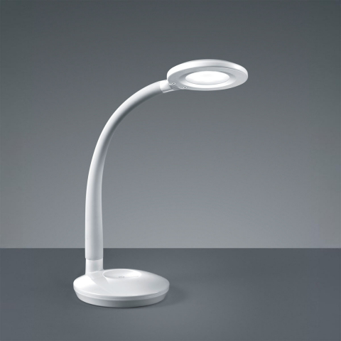 Schreibtischbeleuchtung, Arbeitszimmerbeleuchtung, Home-Office Beleuchtung, Nachttischbeleuchtung, Schreibtischleuchte, Weiss, Touchfunktion, Sensordimmer, 32 cm Höhe