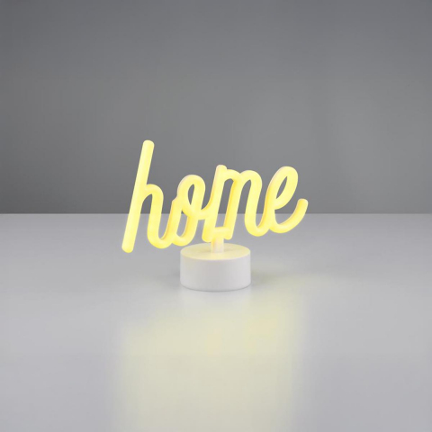 Wohnzimmerbeleuchtung, Schlafzimmerbeleuchtung, Flurbeleuchtung, Gästezimmerbeleuchtung, Hotelzimmerbeleuchtung,LED Tischleuchte, Schriftzug, USB, Weiss, Schalter, 24 cm x 9 cm
