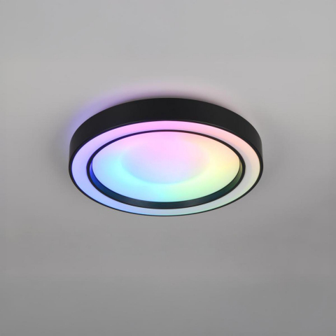 Officebeleuchtung, Wohnzimmerbeleuchtung, Schlafzimmerbeleuchtung, Hotelzimmerbeleuchtung, LED Deckenleuchte, RGBW, Farbwechsler, Dimmer, Fernbedienung, 40 cm Ø, Gästezimmerbeleuchtung, Küchenbeleuchtung, Aufenthaltsraumbeleuchtung, Kinderzimmerbeleuchtung
