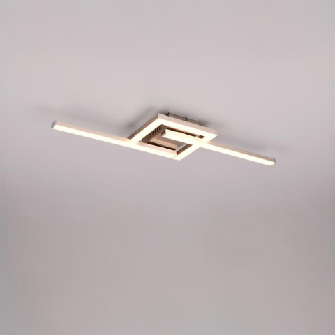 Wohnzimmerbeleuchtung, Schlafzimmerbeleuchtung, Flurbeleuchtung, LED Deckenleuchte, Wandleuchte, Nickel, Schwenkbar, 55 cm x 16 cm, Küchenbeleuchtung, Esszimmerbeleuchtung, Restaurantbeleuchtung