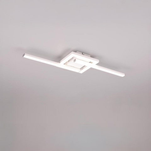Bürobeleuchtung, Home-Officebeleuchtung, Küchenbeleuchtung, Flurbeleuchtung, LED Deckenleuchte, Weiss, Schwenkbar, 4000 Kelvin, 55 cm x 16 cm
