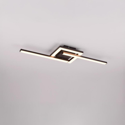 Küchenbeleuchtung, Wohnzimmerbeleuchtung, Schlafzimmerbeleuchtung, Esszimmerbeleuchtung, Restaurantbeleuchtung, LED Deckenleuchte, Wandleuchte, Schwenkbar, Metall, Schwarz, 55 cm x 16 cm