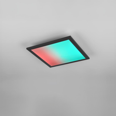 Wohnzimmerbeleuchtung, Küchenbeleuchtung, Schlafzimmerbeleuchtung, Gästezimmerbeleuchtung, Hotelzimmerbeleuchtung, Restaurantbeleuchtung, LED Deckenleuchte, RGBW, Farbwechsler, Dimmer, Quadrat, 30 cm x 30 cm