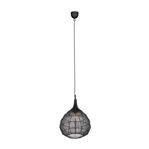 Wohnzimmerbeleuchtung, Esszimmerbeleuchtung, Schlafzimmerbeleuchtung Pendelleuchte, Schwarz, Tropfenform, Höhe anpassbar, 42 cm Ø Restaurantbeleuchtung, Cafébeleuchtung, Flurbeleuchtung