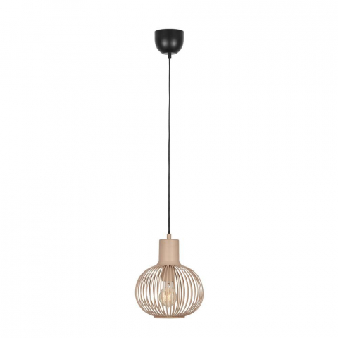 Küchenbeleuchtung, Esszimmerbeleuchtung, Restaurantbeleuchtung Pendelleuchte, Korb, Sand, Höhe anpassbar, 23 cm Ø, Hotelbeleuchtung, Schlafzimmerbeleuchtung, Wohnzimmerbeleuchtung