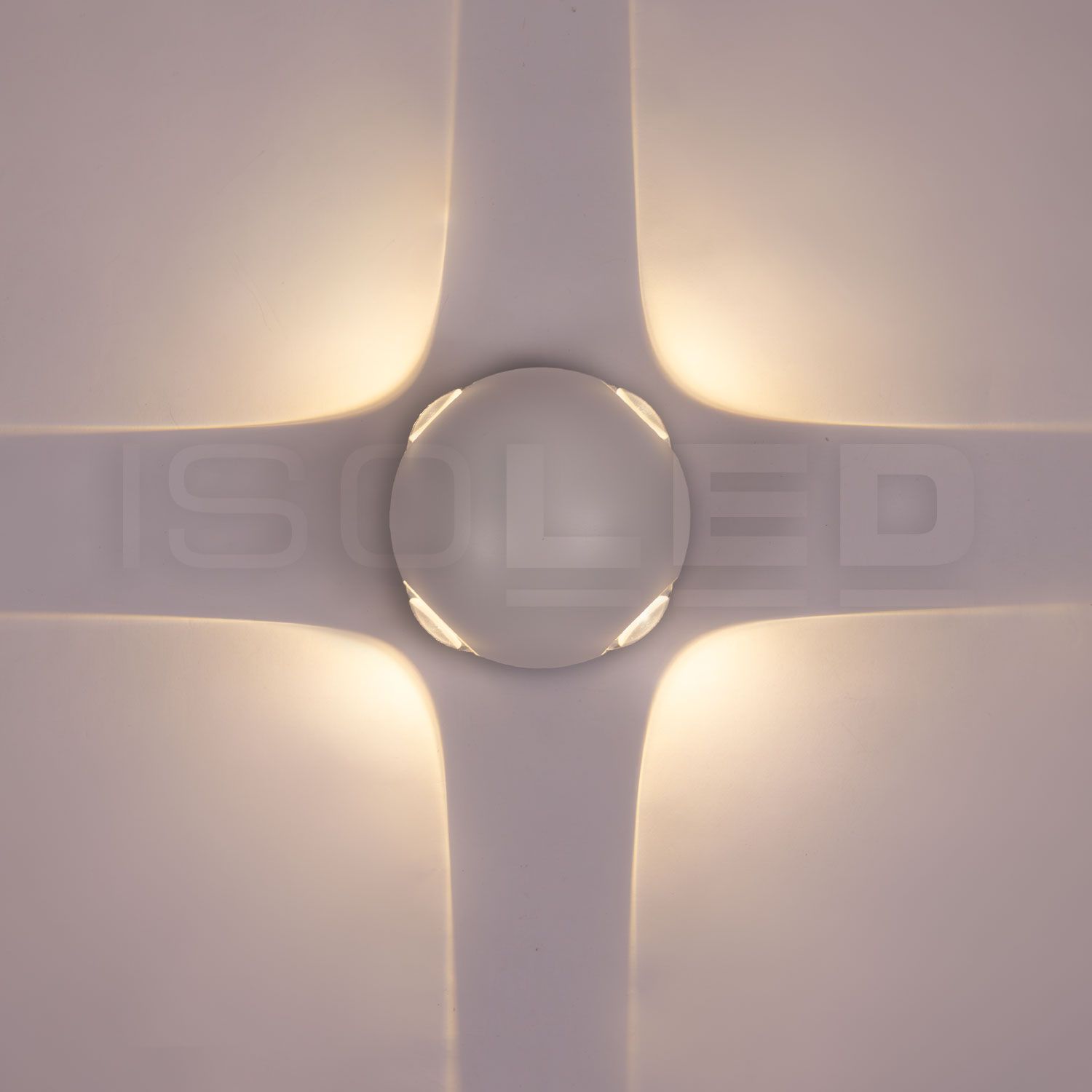 Balkonbeleuchtung, Terrassenbeleuchtung, Eingangstürbeleuchtung, Fassadenbeleuchtung, LED Aussen Wandleuchte, Weiss, Aluminium, IP54, 11 cm Ø, Hotelbeleuchtung, Restaurantbeleuchtung