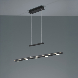 LED Pendelleuchte, Schwarz, Verstellbar, Berührungsdimmer, 100 cm x 160 cm