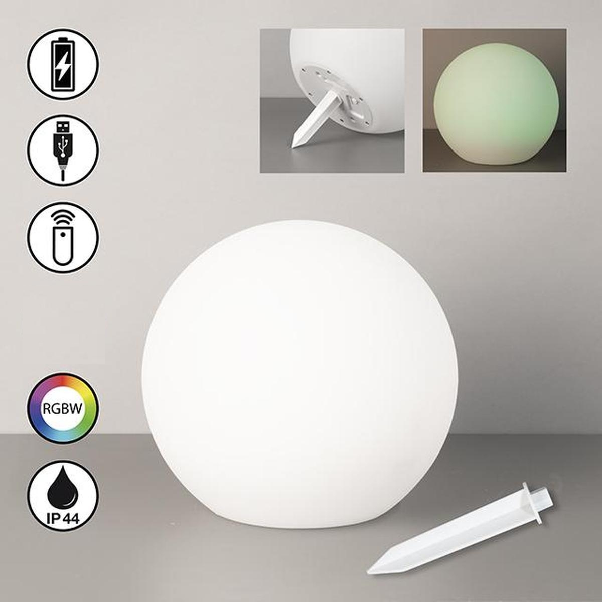 Gartenbeleuchtung, Bodenbeleuchtung, Outdoorbeleuchtung, Campingbeleuchtung, Balkonbeleuchtung, Terrassenbeleuchtung, LED Außenleuchte, Weiß, RGBW, Farbwechsler, Solar, Dimmer, IP44, 25 cm Ø, Restaurantbeleuchtung, Partybeleuchtung, Hotelbeleuchtung