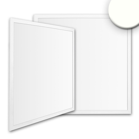 Bürobeleuchtung, Konferenzraumbeleuchtung, Bibliotheksbeleuchtung, Schulbeleuchtung, Universitätsbeleuchtung, LED Panel, Quadratisch, Weiß, Aluminium, 4000 Kelvin, IP42, 62 cm x 62 cm, Praxisbeleuchtung