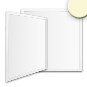Praxisbeleuchtung, Klinikbeleuchtung, Bürobeleuchtung, LED Panel, Weiß, Quadrat, 3000K , IP42, 62 cm x 62 cm, Konferenzraumbeleuchtung, Fitnessstudiobeleuchtung
