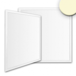 Praxisbeleuchtung, Bürobeleuchtung, Konferenzraumbeleuchtung, Fitnessstudiobeleuchtung, Klinikbeleuchtung, LED Panel, Quadratisch, Weiß, Dimmbar, 3000K, IP42, 62 cm x 62 cm