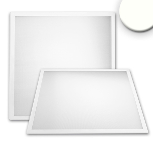 Praxisbeleuchtung, Klinikbeleuchtung, Bürobeleuchtung, LED Panel, Quadrat, Aluminium, 4000K, IP42, 62 cm x 62 cm, Konferenzraumbeleuchtung, Gangbeleuchtung
