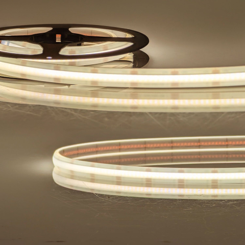 Saunabeleuchtung, Poolbeleuchtung, Whirlpoolbeleuchtung, Messebeleuchtung, Badbeleuchtung, LED Flexband, Sauna, Hitzebeständig 100°C, CCT Farbwechsler, IP68, 5 m Länge, LED Flexband, Sauna, Bis 100°C, 20W/m, CCT Farbwechsler, IP68, 5 m Länge